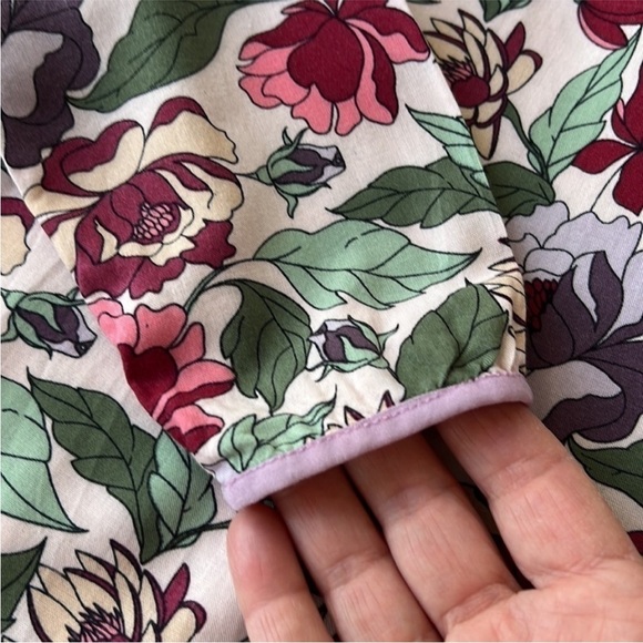 Matilda Jane Dusk‎ Or Dawn Floral Polka Dot Print Peasant Style Blouse - Picture 10 of 13